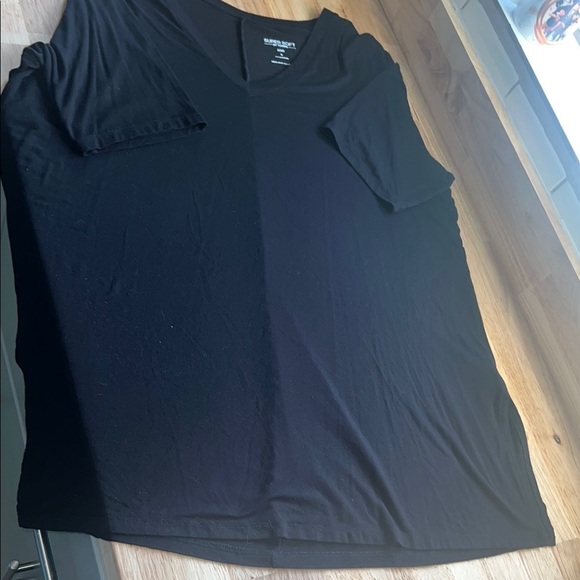 Classic Black V-Neck Women's Tee - Picture 1 of 4